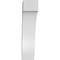 Ekena Millwork 5 1/2-in. W x 16-in. D x 24-in. H Imperial Architectural Grade PVC Knee Brace BRCP055X16X24IMP - alternate 5